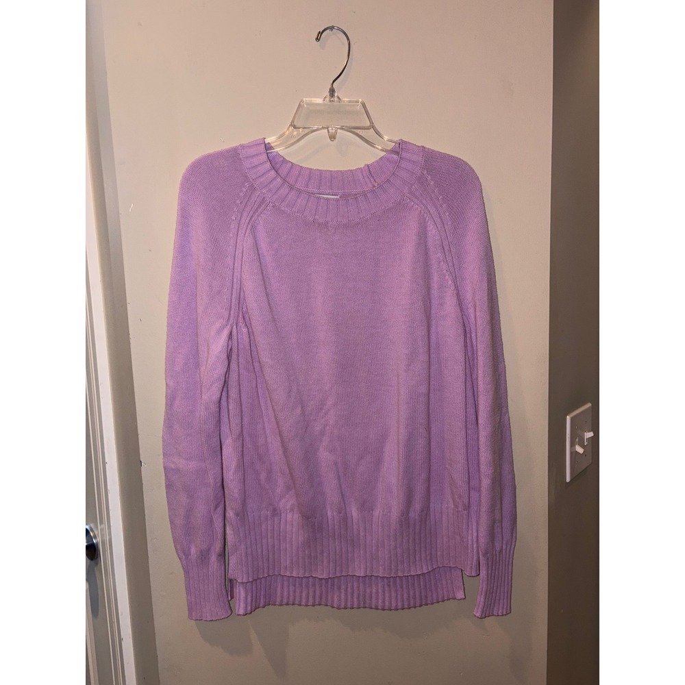 Old Navy‎ Lavender Knit Sweater Long Sleeve Crew Neck Women's  M Medium